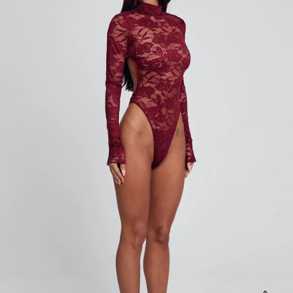 Roselle Bodysuit Wine, Outcast Clothing, Size Small - Picture 6 of 7